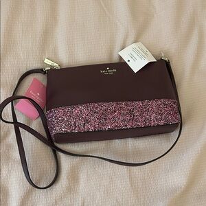 Kate Spade Glittery Pink and Purple Crossbody Bag